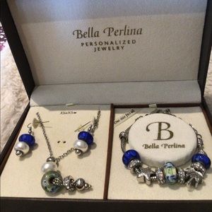 Bella Perlina Bracelet, earrings and necklace